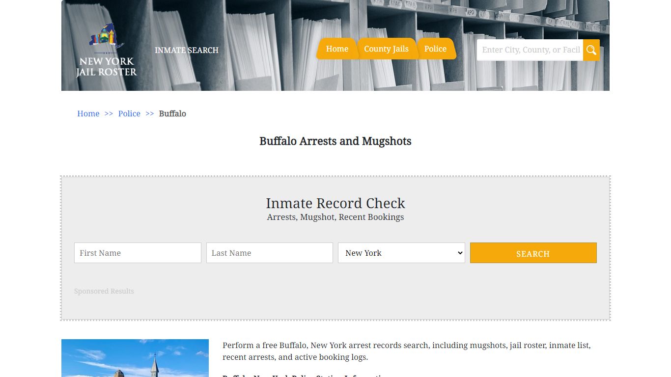 Buffalo Arrests and Mugshots | Jail Roster Search